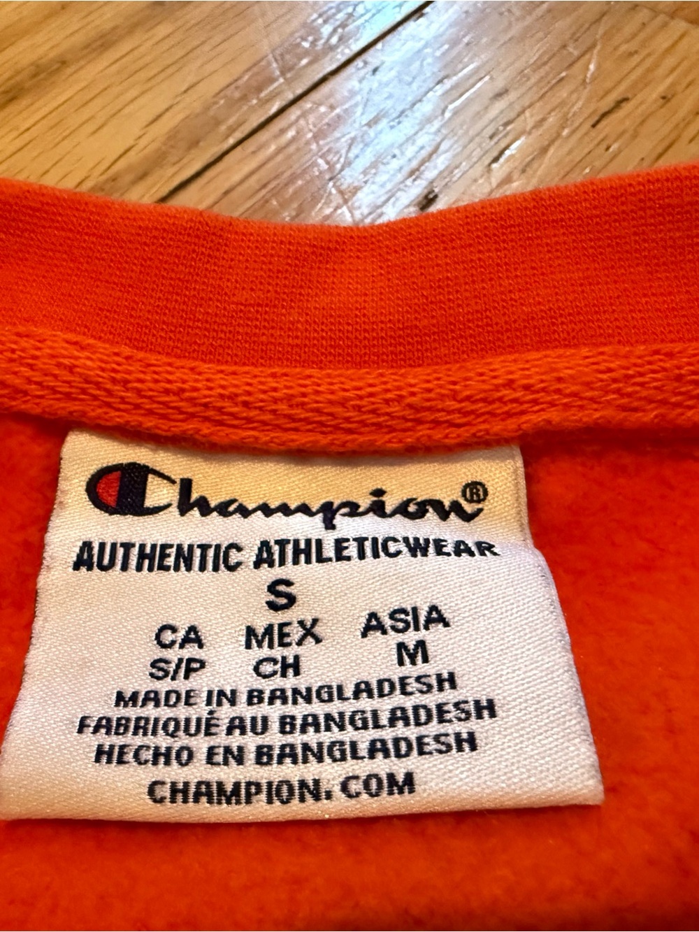 Champion Syracuse University Orange Crewneck Sweatshirt Men’s Size SMALL - Picture 5 of 11